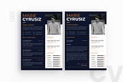 Dark Graphics Resume CV, a Resume Template by iDoodle Studio (Thumbnail 1 of 4)