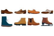 Shoes Flat Icons Bundle, a Duotone Icon by EllaMaiyaali (Thumbnail 2 of 4)