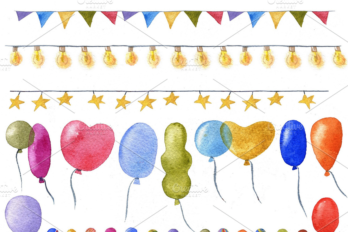 Set Circus, watercolor, an Illustration by fiolika (Photo 5 of 7)