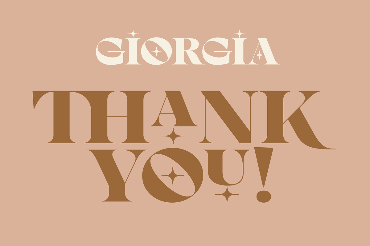 Giorgia: A Dreamy HighContrast Serif, a Serif Font by Genilson Santos (Photo 15 of 15)