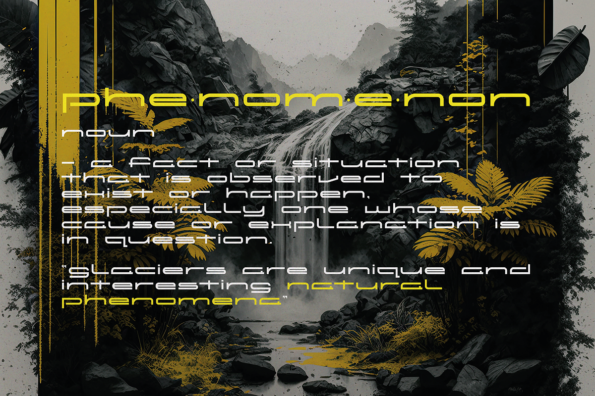 Synthetika - Futuristic Typeface, a Sans Serif Font by HipFonts (Photo 8 of 10)