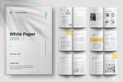 White Paper Brochure Layout, a Brochure Template by Designvive (Thumbnail 1 of 8)