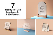 Glass Sign Stand Mockup, a Product Mockup by Graphicsfuel (Thumbnail 9 of 10)