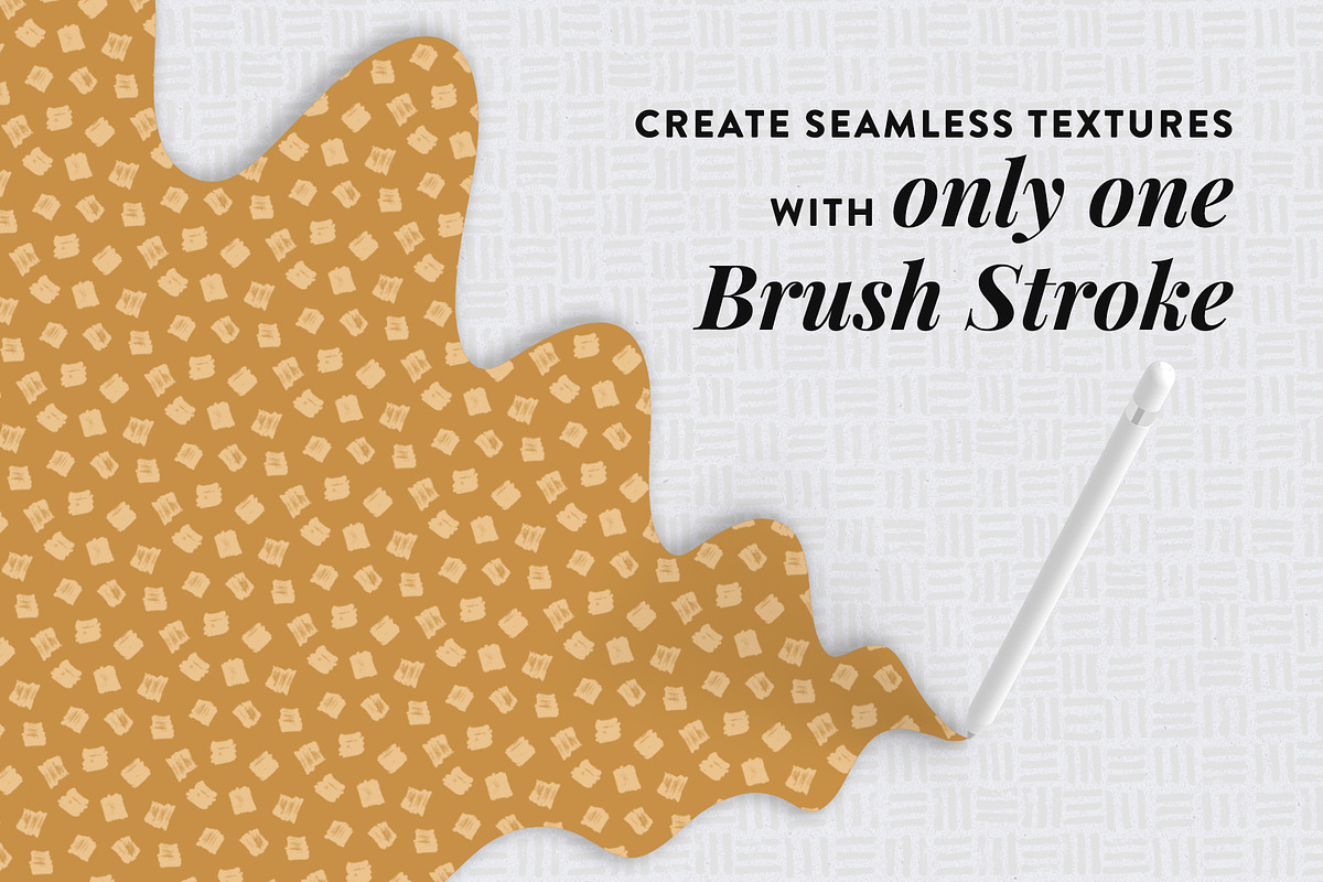 Pattern Brushes for Procreate, a Brush Add-On by Type and Graphics Studio (Photo 2 of 8)