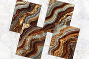 Golden Brown Agate Scrapbook Page, a Background Graphic by V Design Creator (Thumbnail 9 of 12)