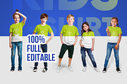 Mixed Kids T Shirt Mockups Vol3, a Shirt Mockup by Hi, Mock-Up! (Thumbnail 2 of 15)