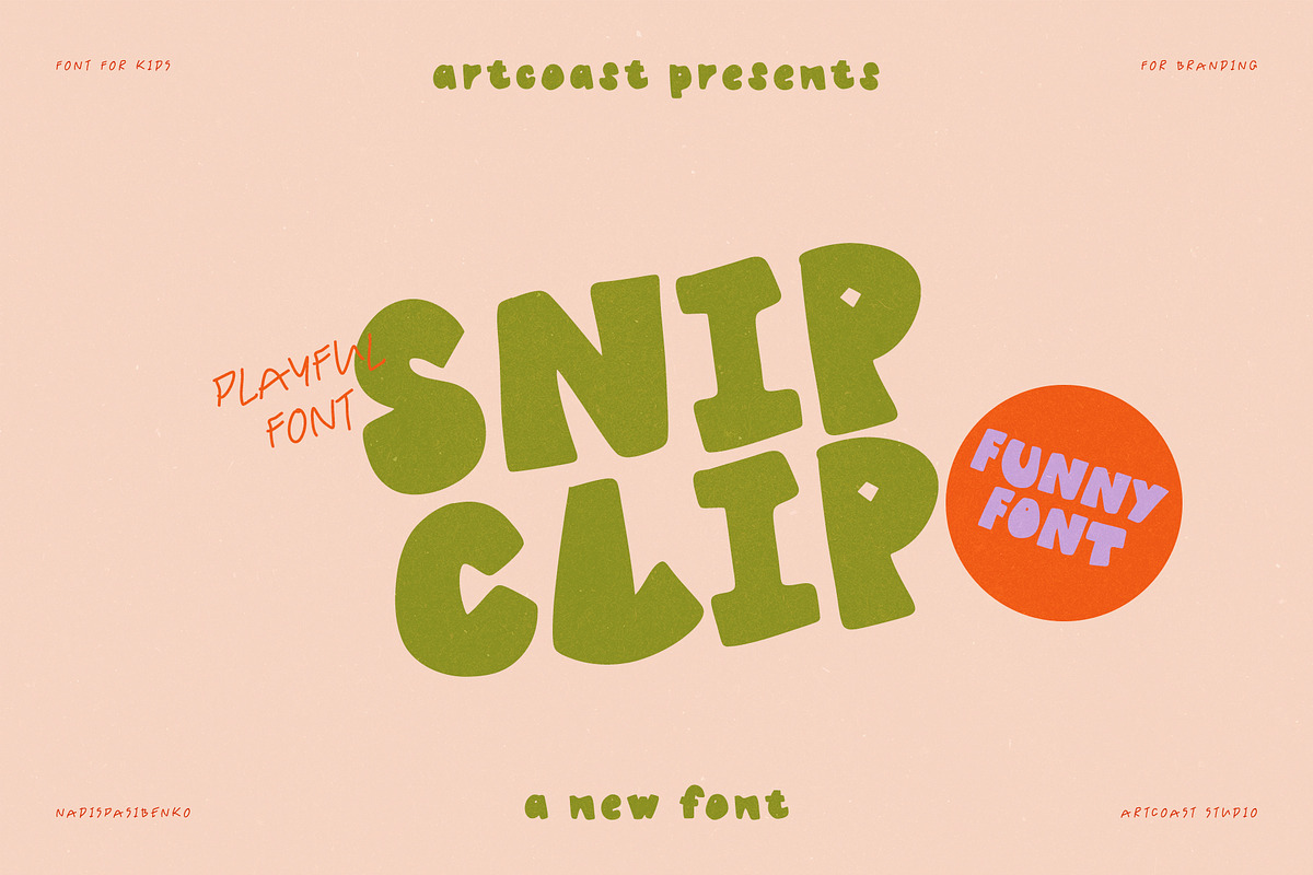 Snip Clip Funny Font