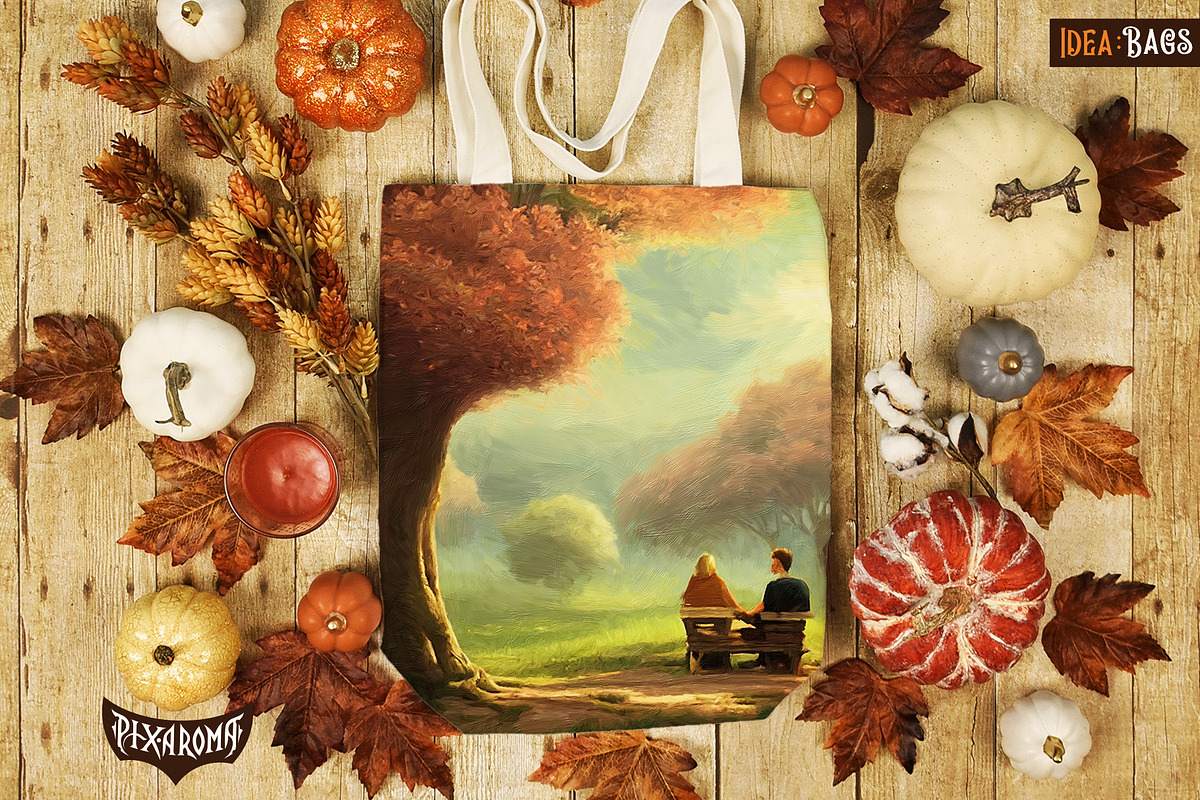 100 Fantasy Trees - Oil Painting Art, an Illustration by pixaroma (Photo 18 of 18)