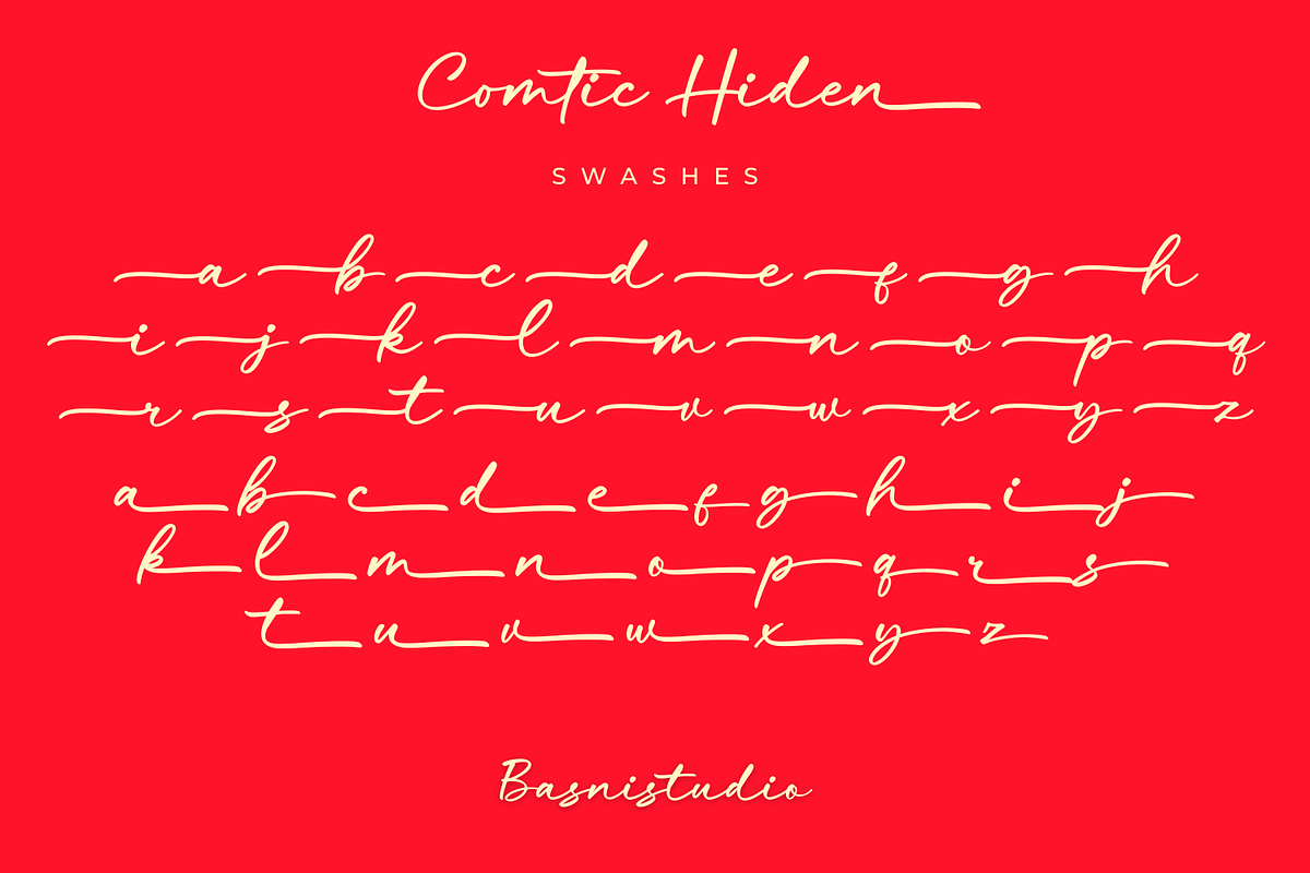 Comtic Hiden - Casual Handwritten Fo, a Handwritten Font by Basnistudio (Photo 14 of 16)