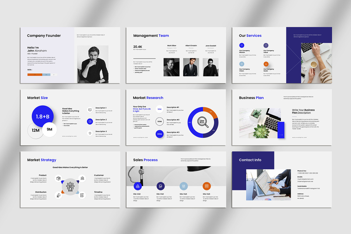 Business Plan Presentation Template, a Presentation Template by Studio_Clarity (Photo 5 of 5)