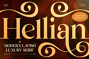 Hellian - Modern Lavish Luxury Font, a Serif Font by Sensatype (Thumbnail 1 of 13)