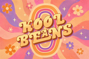 Kool Beans - Groovy Display Typeface