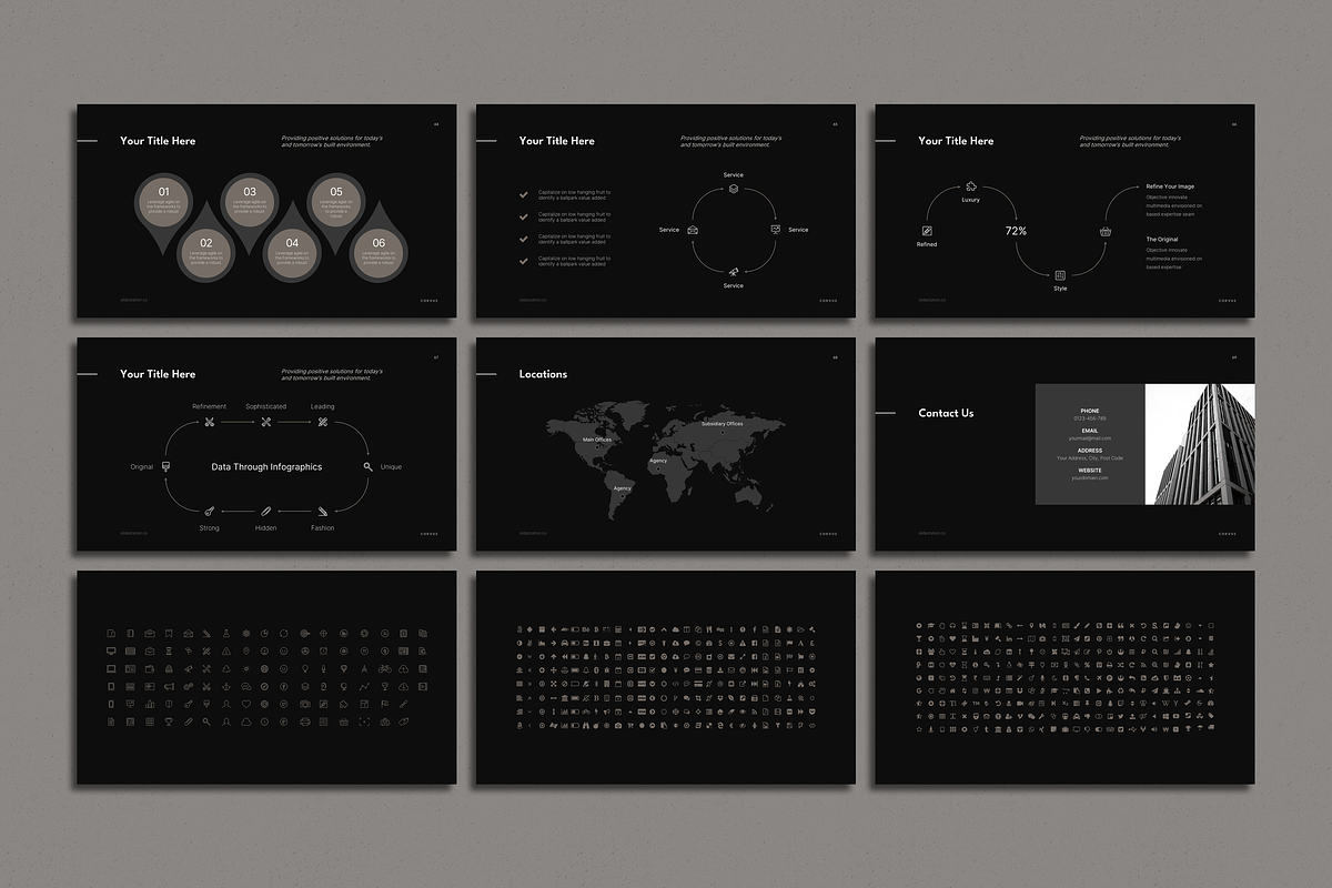 Corvus Presentation Template, a Presentation Template by SlideStation (Photo 12 of 12)