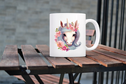 Cute Unicorn Clipart Bundle, an Object Graphic by Regulrcrative (Thumbnail 3 of 8)