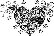 Decorative Heart Silhouette Bundle, an Illustration by Designs_River (Thumbnail 30 of 45)