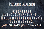 Wanted Denim layered font, a Script Font by VozzyStock (Thumbnail 2 of 8)