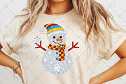 Sparkling Crystal Christmas Snowman, an Illustration by Craft Nest (Thumbnail 3 of 6)