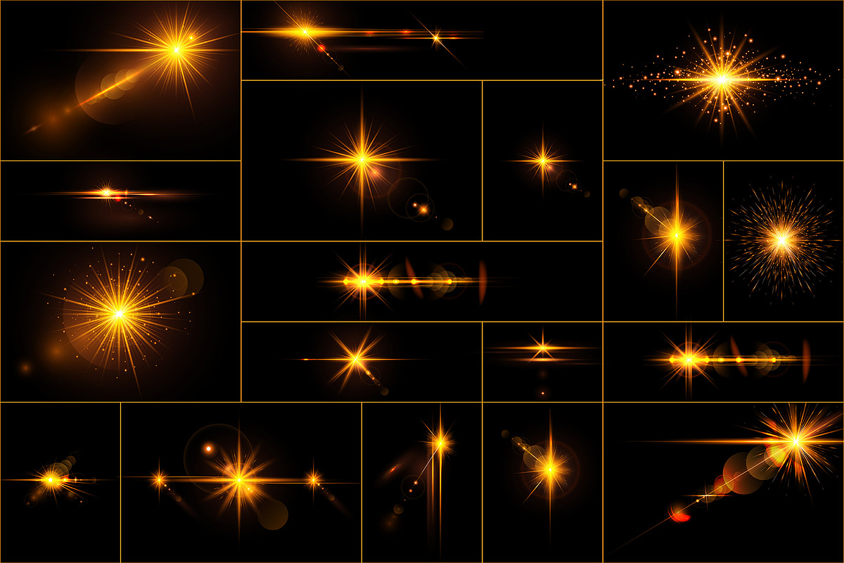 33 Golden Transparent Png Light Lens, a Shape Add-On by MRI STUDIO (Photo 2 of 17)