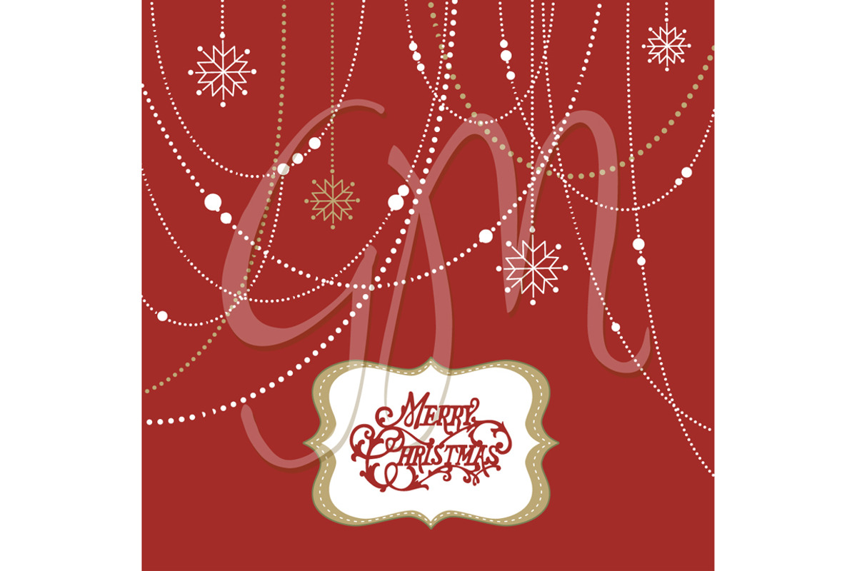 Christmas Clip Art, bird, garlands, a Decorative Illustration by GraphicMarket (Photo 3 of 3)