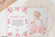 Watermelon Birthday Photo Thank You, an Invitation Template by Digital_Mind (Thumbnail 3 of 6)
