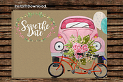 DIY Wedding Car Printable Invitation, an Invitation Template by Artseez (Thumbnail 2 of 2)