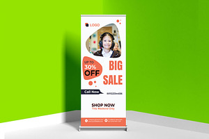 Sale Offer Rollup Banner Template