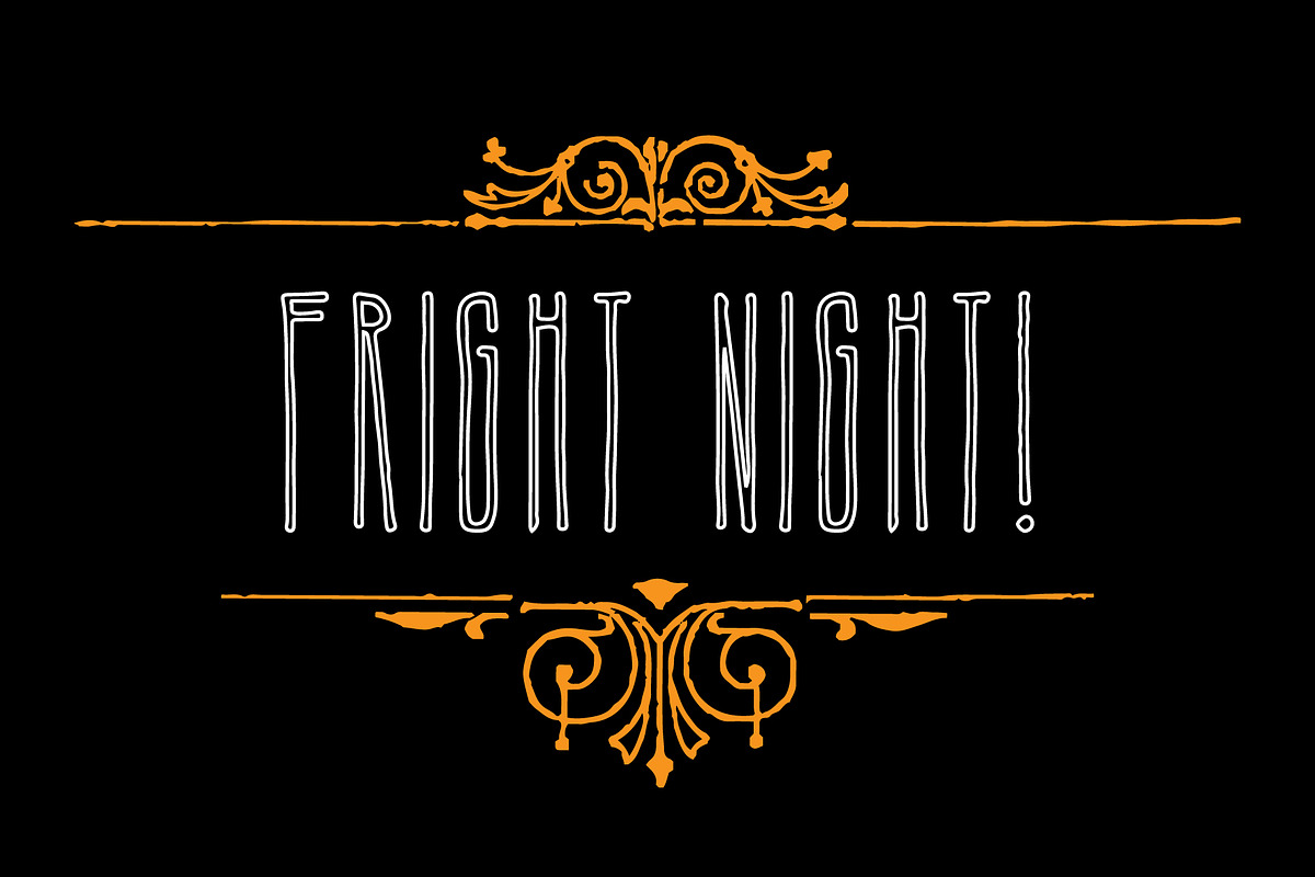 Nosferatu Display Font preview 3
