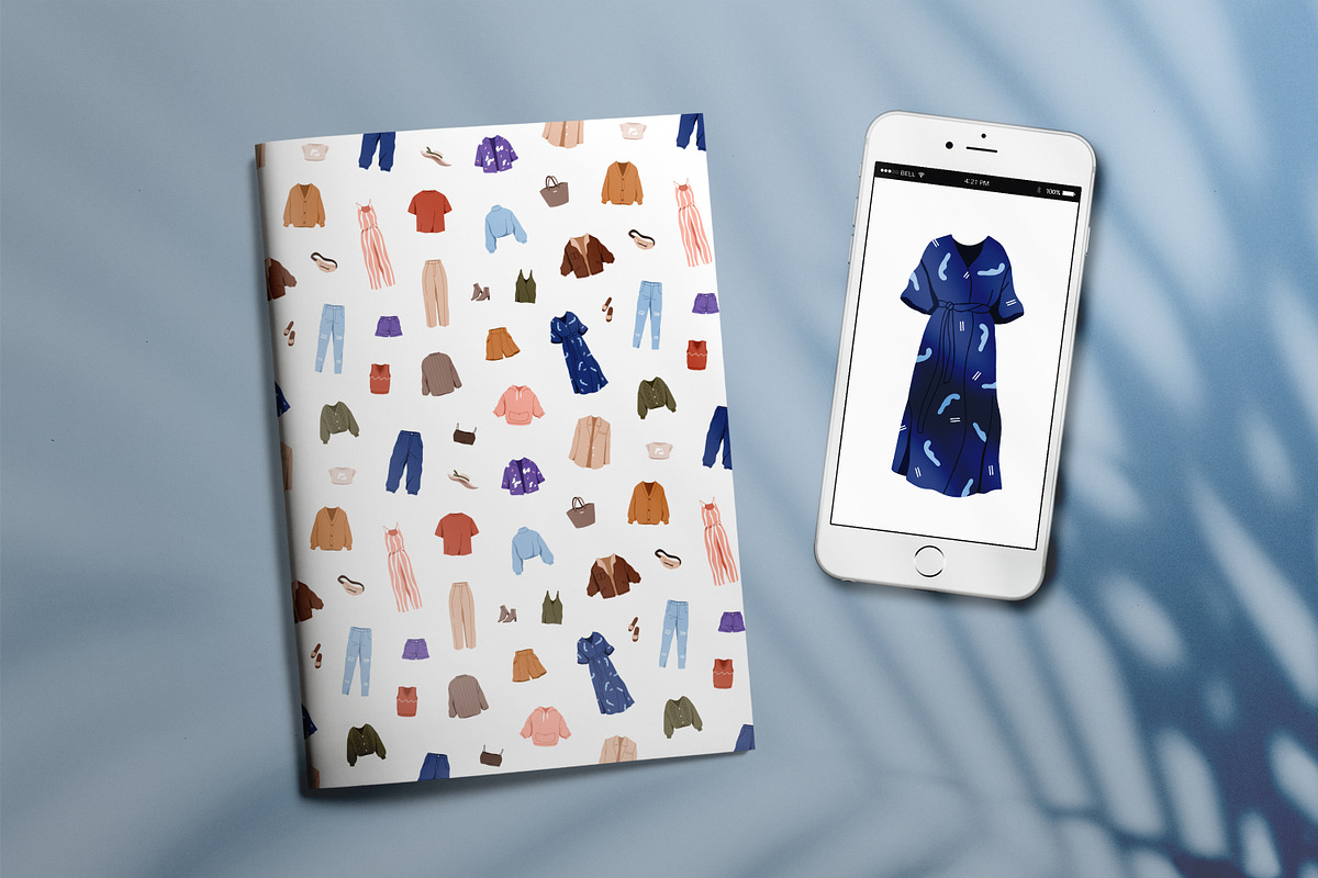 Modern clothes seamless patterns, a Pattern Graphic by Good Studio (Photo 6 of 8)