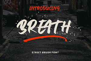 Breath - Brush Font