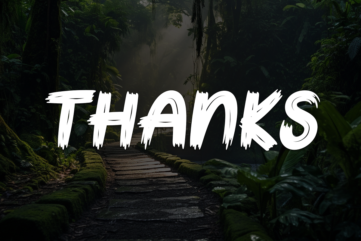Thick Jungle | Script Font, a Script Font by Scratchones (Photo 8 of 8)