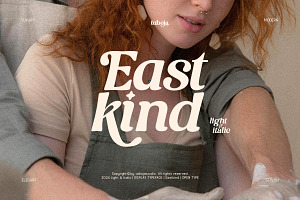 East Kind Light-Italic Serif Font