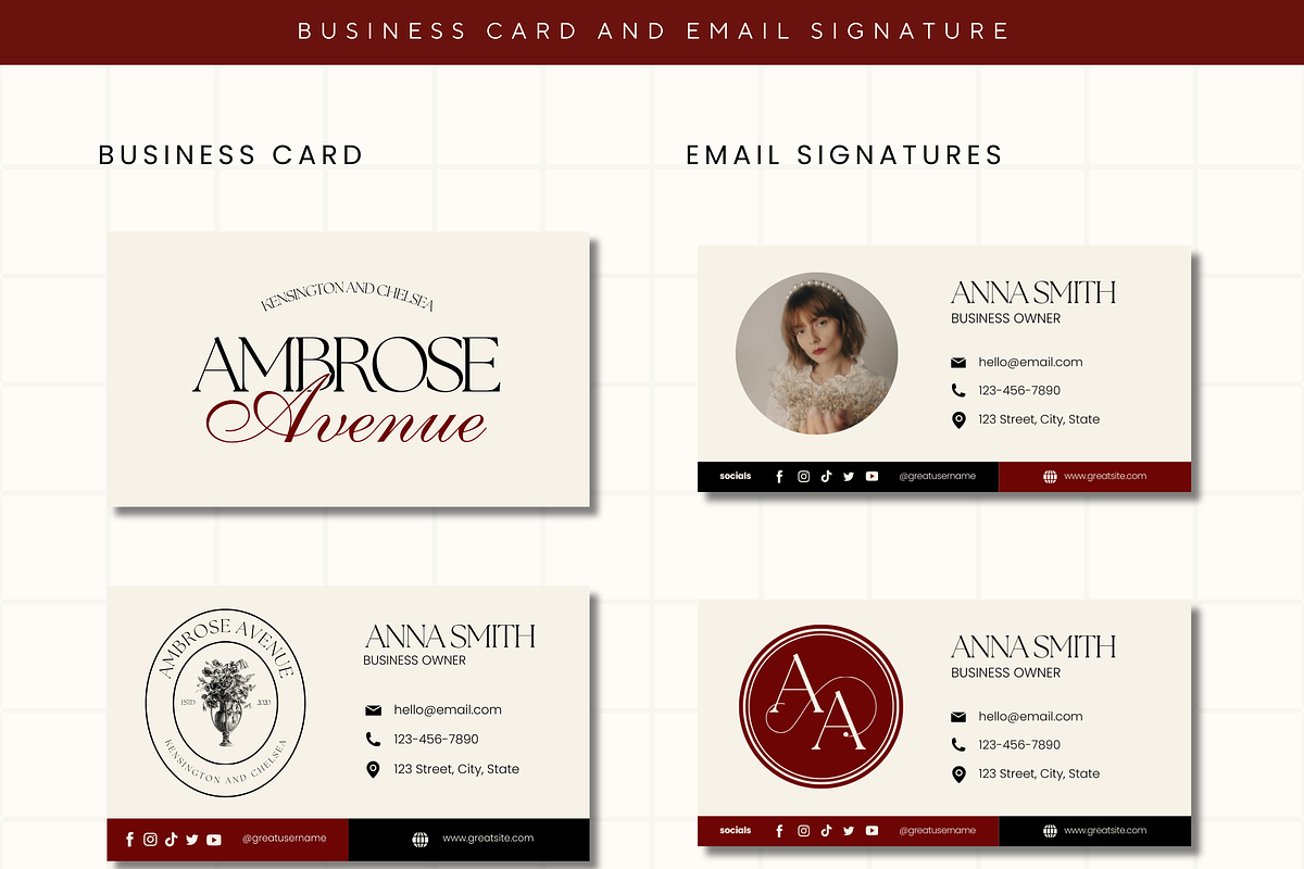 Canva Modern Branding Kit Template, a Branding & Logo Template by Branding Babe Co. (Photo 4 of 9)