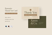 Kantonio - Thank You Card, a Print Template by Fannan Studio (Thumbnail 1 of 3)