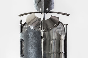 Stylized knight's armor.