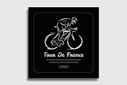Tour Da France social media banner, a Social Media Template by nandinigraphics (Thumbnail 3 of 5)