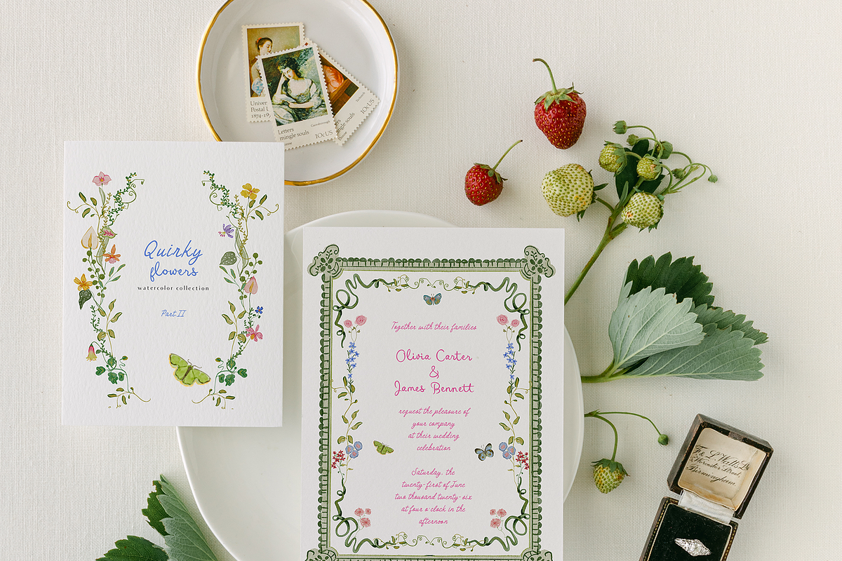 Hand-drawn quirky whimsy flowers, a Decorative Illustration by Grace Noboa Illustrations (Photo 10 of 12)