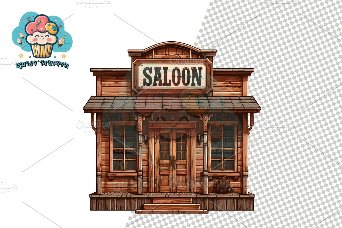 Cowboy Clipart Western Vintage, a Decorative Illustration by QM_ART (Photo 5 of 17)