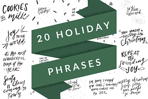 20 Minimalistic Holiday Phrases