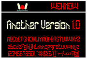 Another Version font, a Font by weknow (Thumbnail 1 of 8)