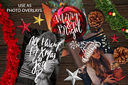 Christmas Lettering Quotes & Clipart, a Decorative Illustration by PicByKate (Thumbnail 4 of 7)