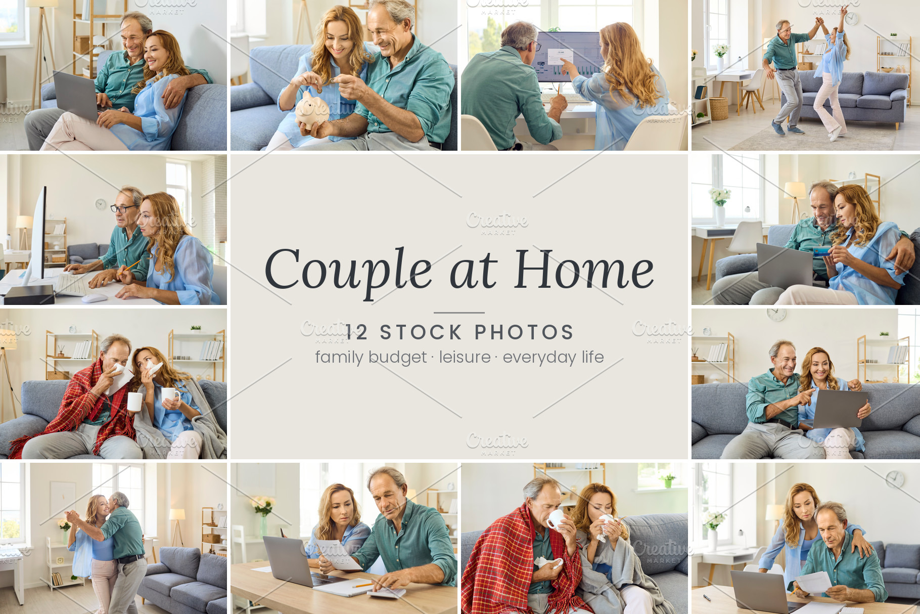 Couple at Home — 12 Stock Photos, a Person Photo by StudioRomantic