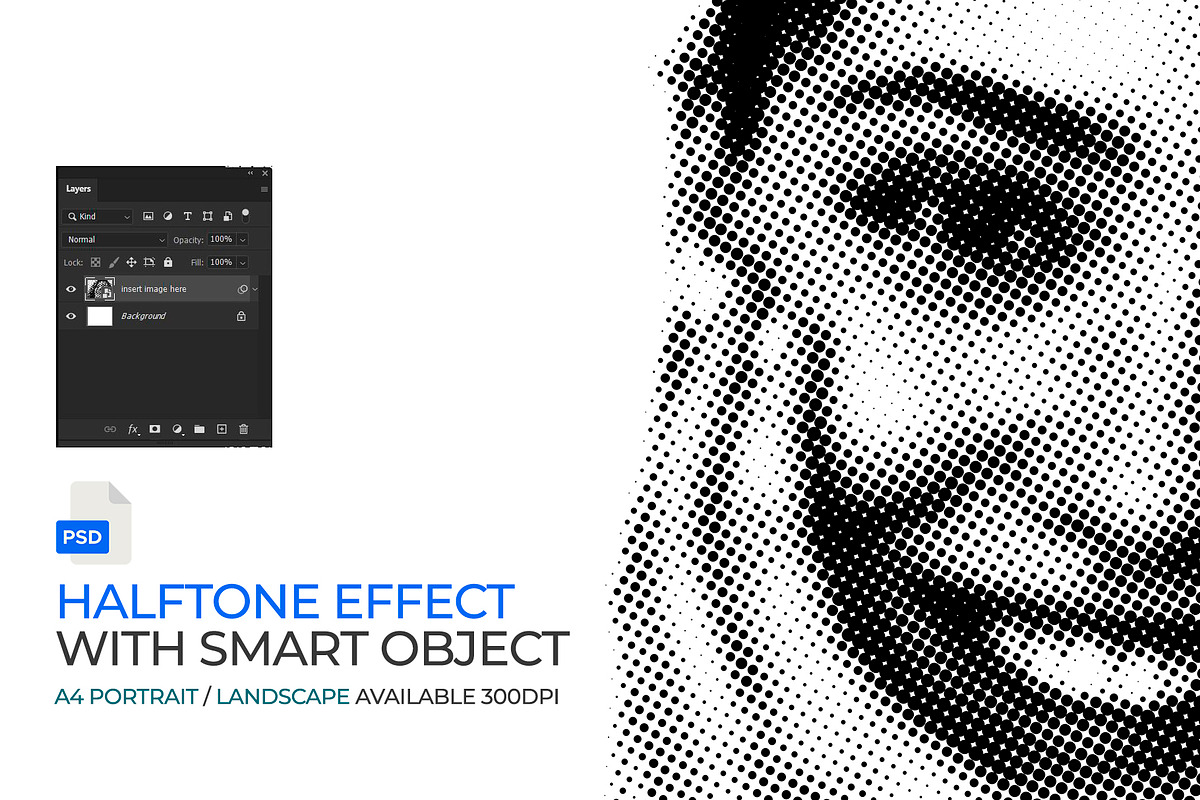 Halftone Photo Effect Photoshop PSD, a Layer Style Add-On by bnrcreativelab (Photo 1 of 4)