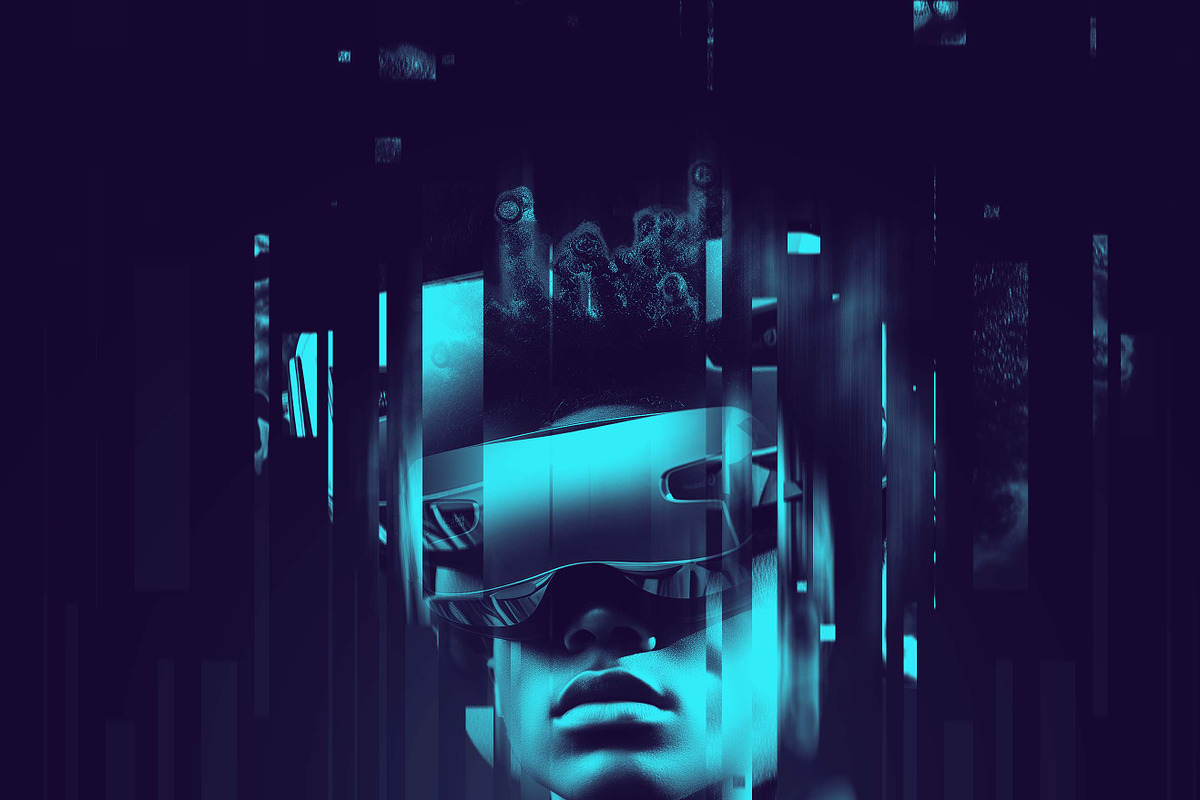 Glitch Duotone Effect Photoshop, an Action Add-On by MRI STUDIO (Photo 6 of 15)