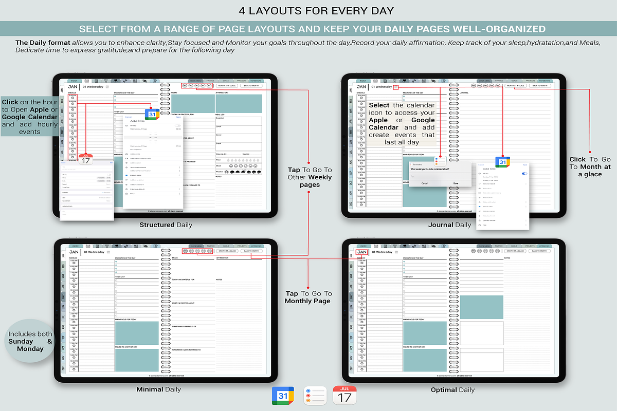 Ultimate Digital Planner 2025-26 & U, a Templates & Theme by Plamarplanners (Photo 3 of 10)