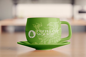 Colorful Coffee Cup Mockup