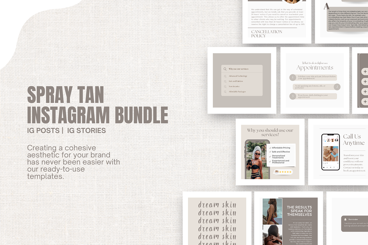 Spray Tan Instagram Post Template, a Social Media Template by EliteMatidi (Photo 9 of 9)