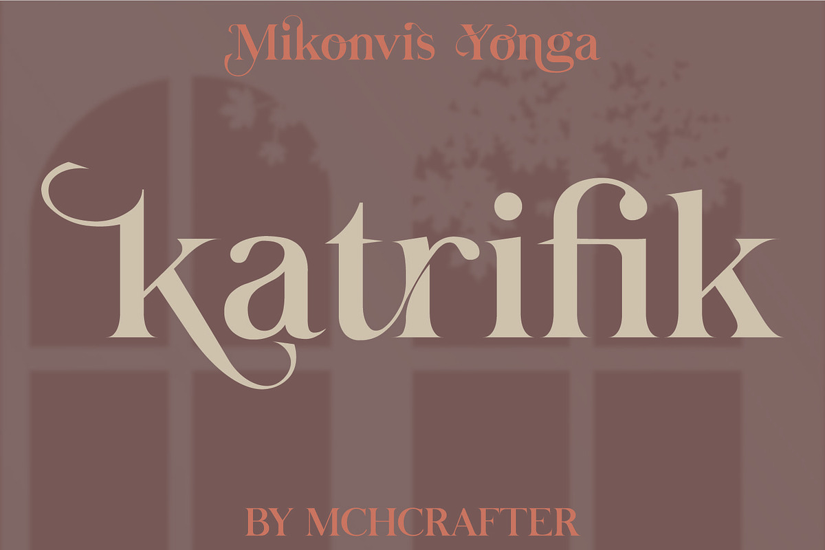 Mikonvis Yonga | Modern Serif Font, a Serif Font by MchCrafter (Photo 10 of 15)