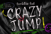 Crazy Jump scribble font handwritten
