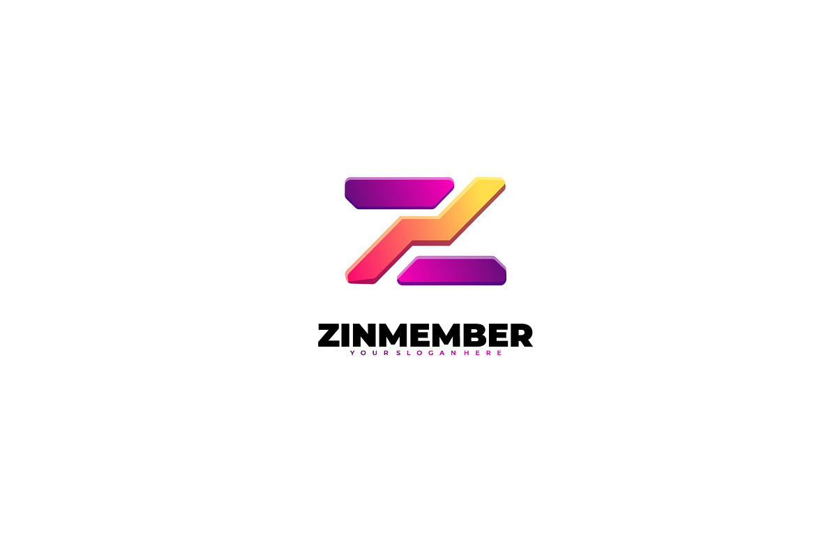 letter z logo design gradient color, a Branding & Logo Template by OmerStudio