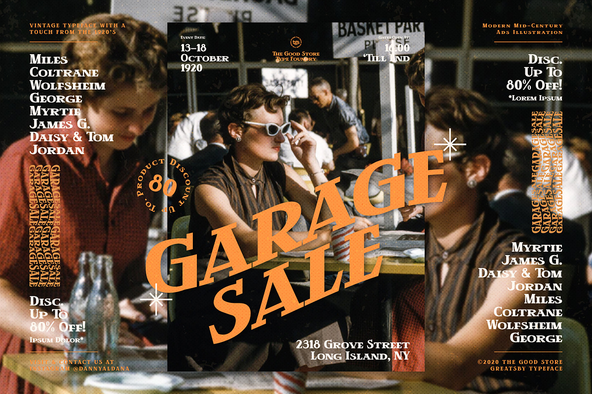 Greatsby + Extras, a Serif Font by The Good Store (Photo 8 of 10)